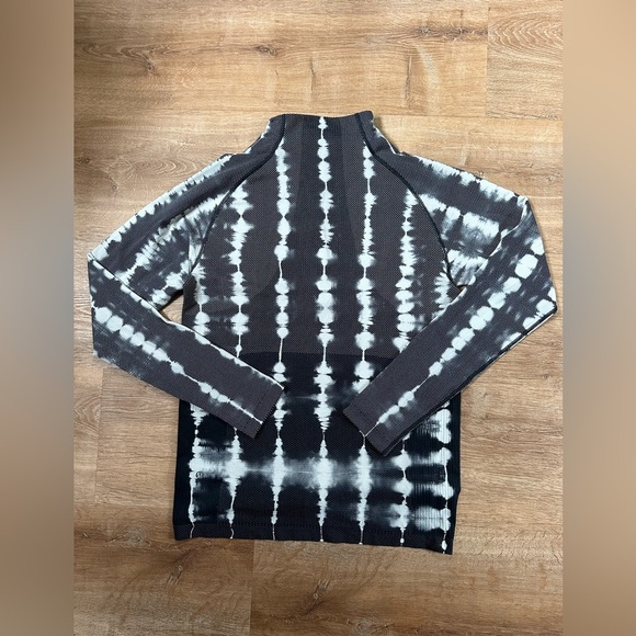 Mens Lululemon Metal Vent Tech Half-Zip 2.0 Black/White Long Sleeve Size Small - Picture 5 of 12